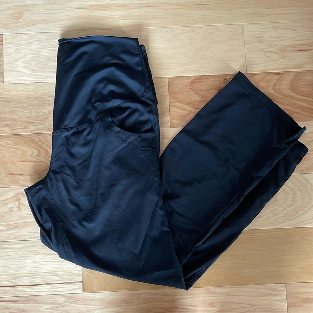 Healing hands black maternity scrub pants